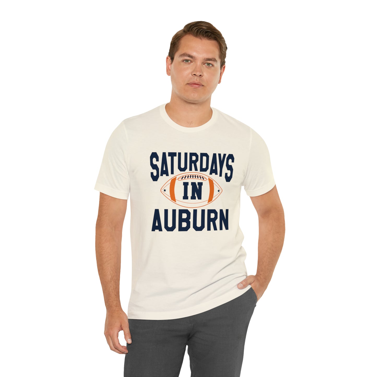 Saturdays in Auburn Unisex Jersey Short Sleeve Tee