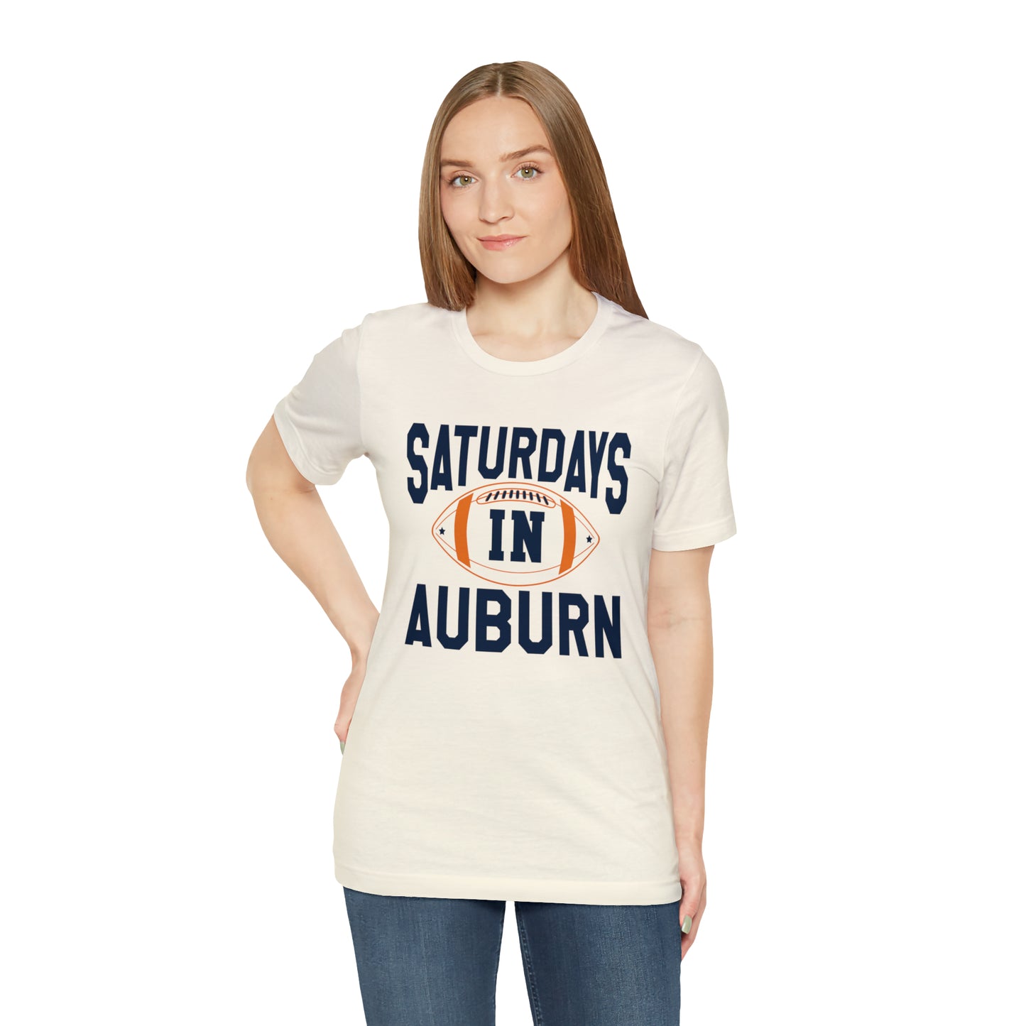 Saturdays in Auburn Unisex Jersey Short Sleeve Tee