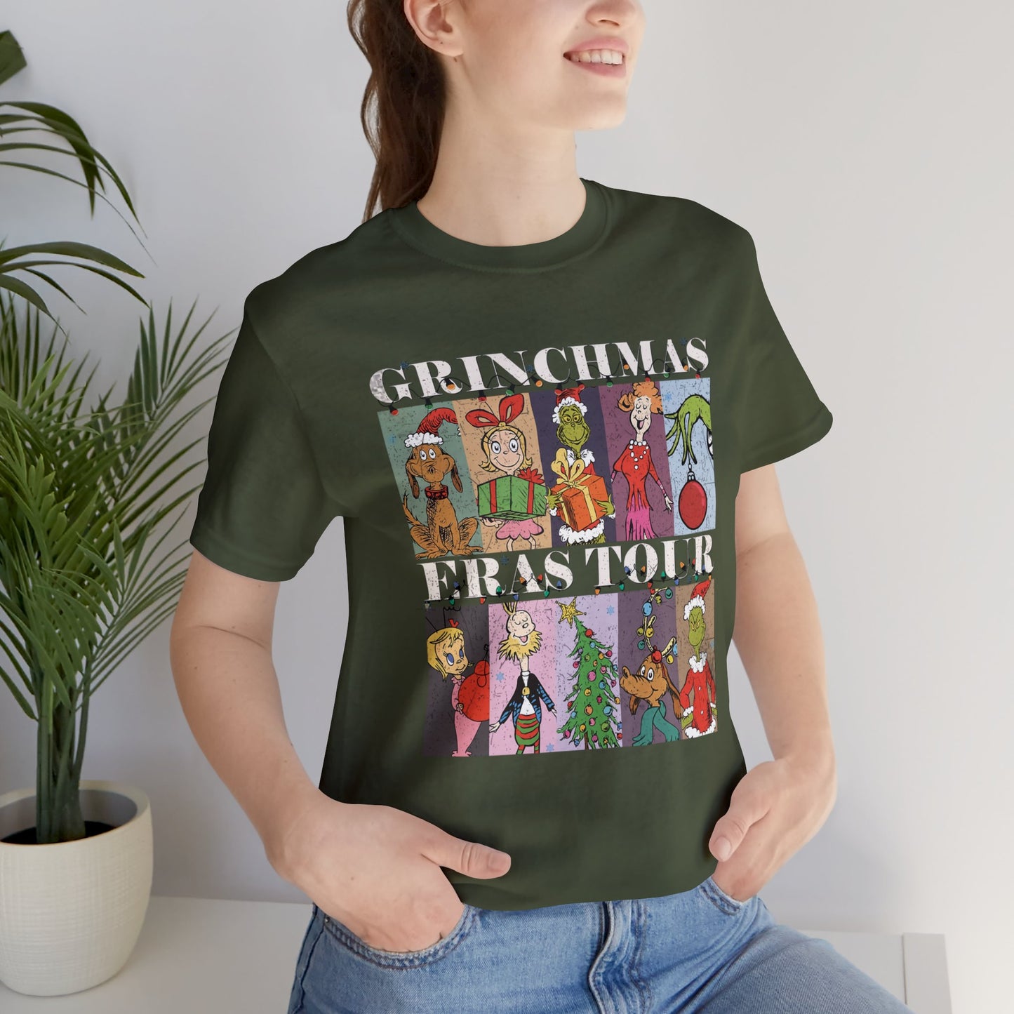 Grinchmas Eras Tour Tee - Dark Tee Design