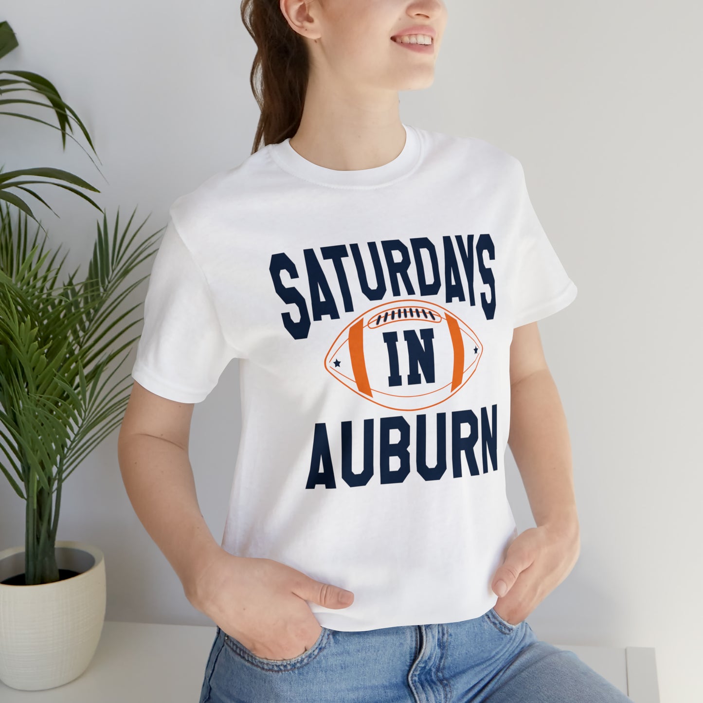 Saturdays in Auburn Unisex Jersey Short Sleeve Tee