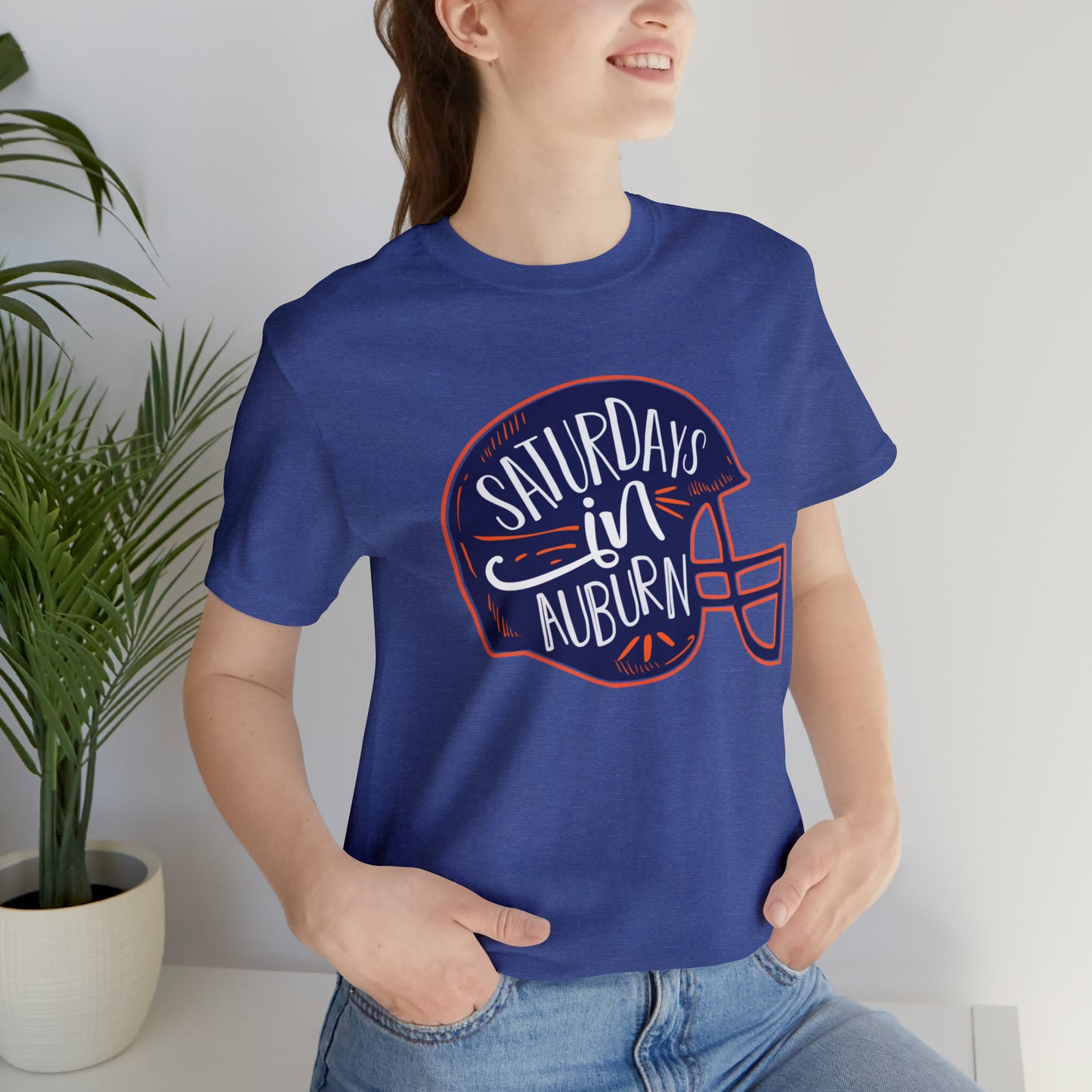 Saturdays in Auburn Unisex Jersey Short Sleeve Tee