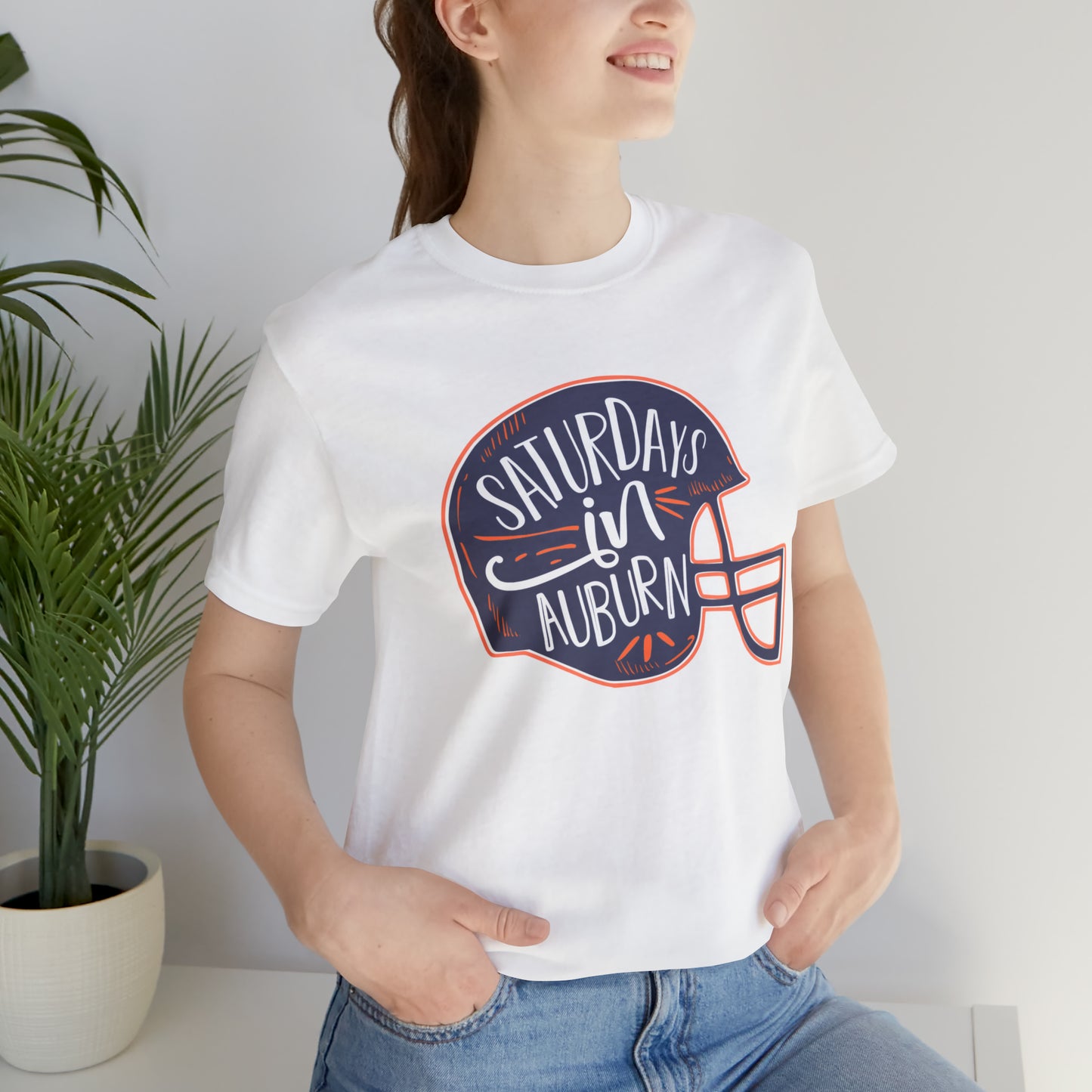 Saturdays in Auburn Unisex Jersey Short Sleeve Tee