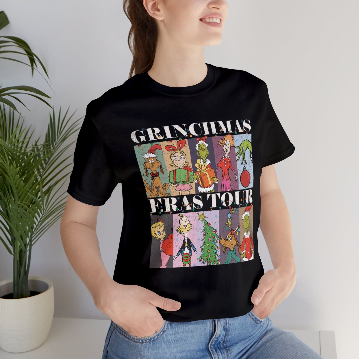 Grinchmas Eras Tour Tee - Dark Tee Design