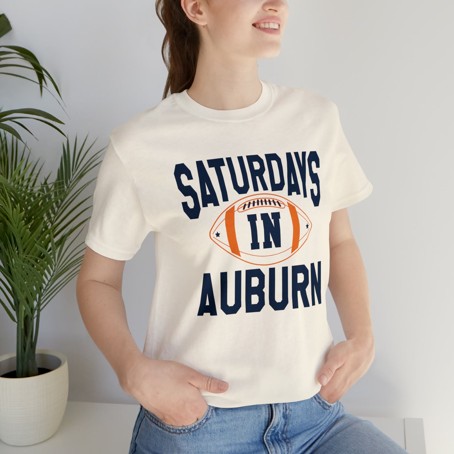 Saturdays in Auburn Unisex Jersey Short Sleeve Tee