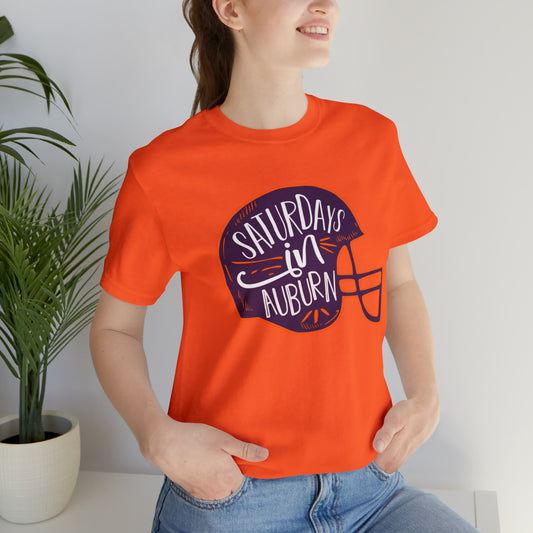 Saturdays in Auburn Unisex Jersey Short Sleeve Tee