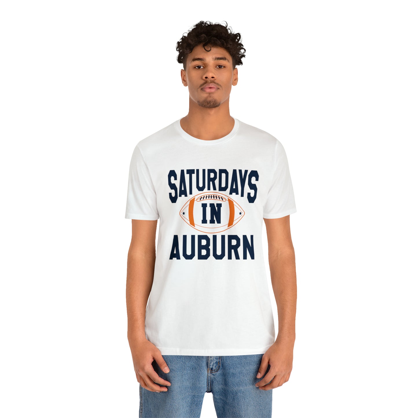 Saturdays in Auburn Unisex Jersey Short Sleeve Tee