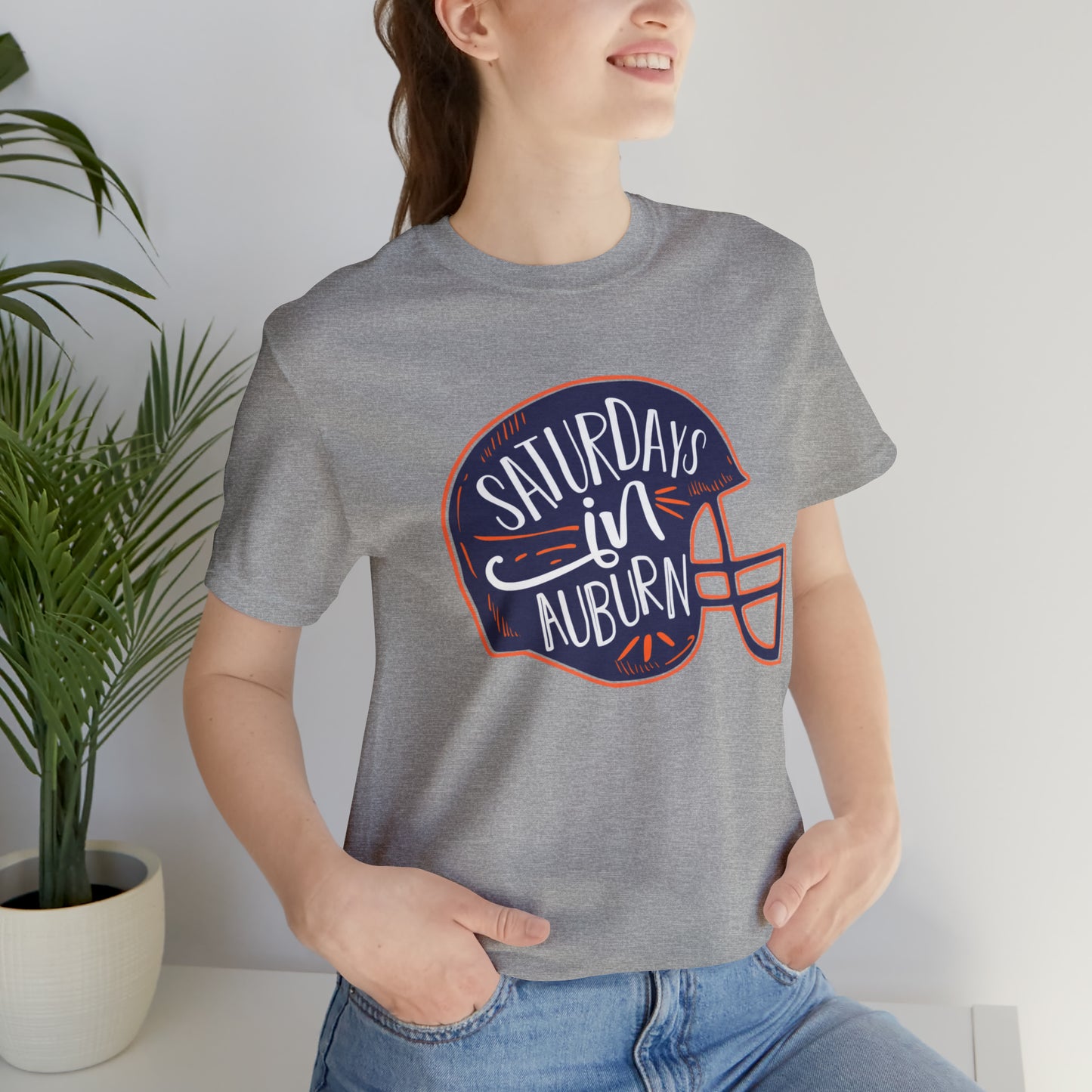 Saturdays in Auburn Unisex Jersey Short Sleeve Tee