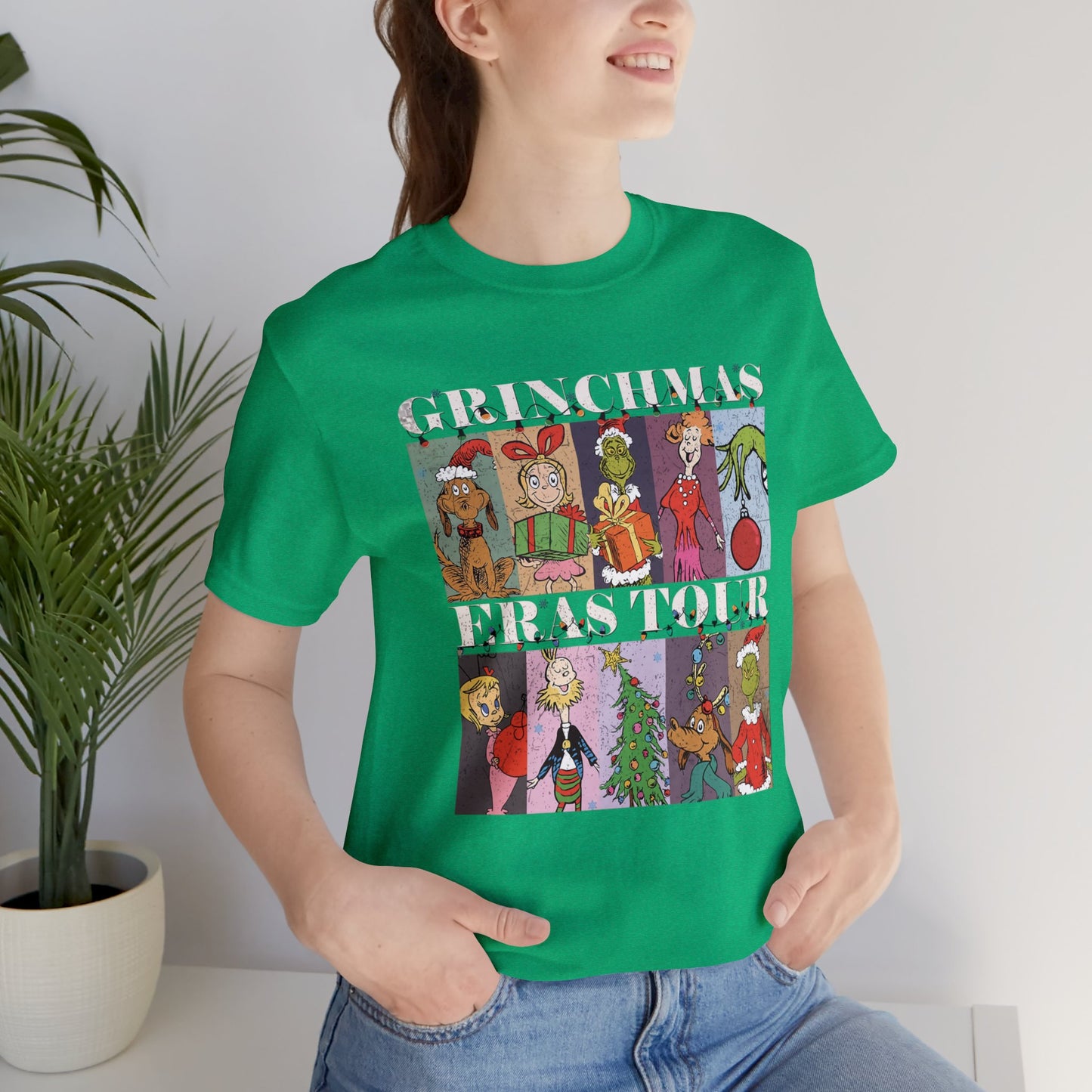 Grinchmas Eras Tour Tee - Dark Tee Design