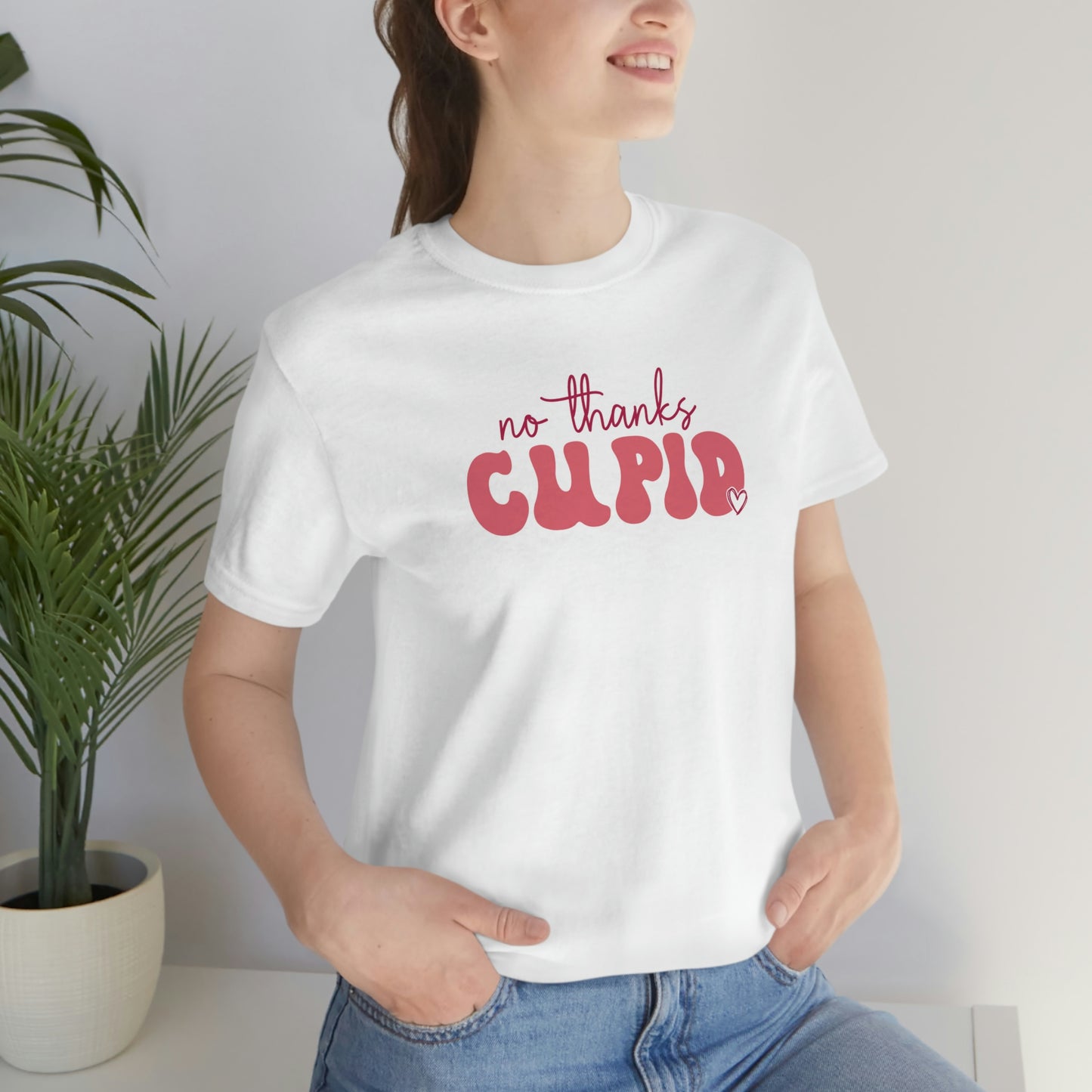 No Thanks Cupid Womens Tshirt