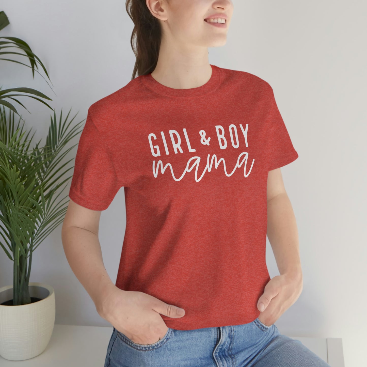 Girl and Boy Mama Womens Tshirt