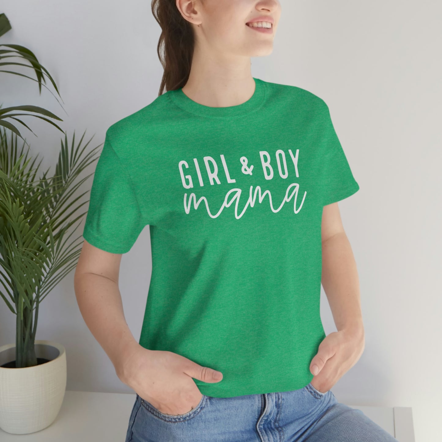 Girl and Boy Mama Womens Tshirt