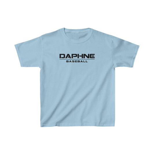 Boys Daphne Baseball Tshirt Black Text